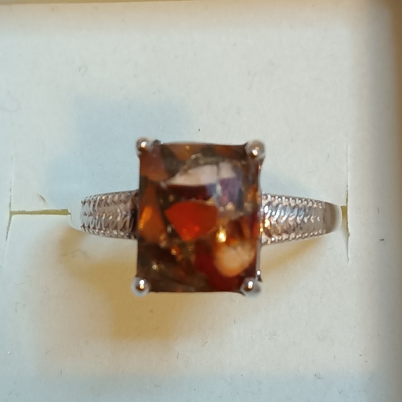 .925***Matrix Fire Opal Ring - Picture 2 of 3